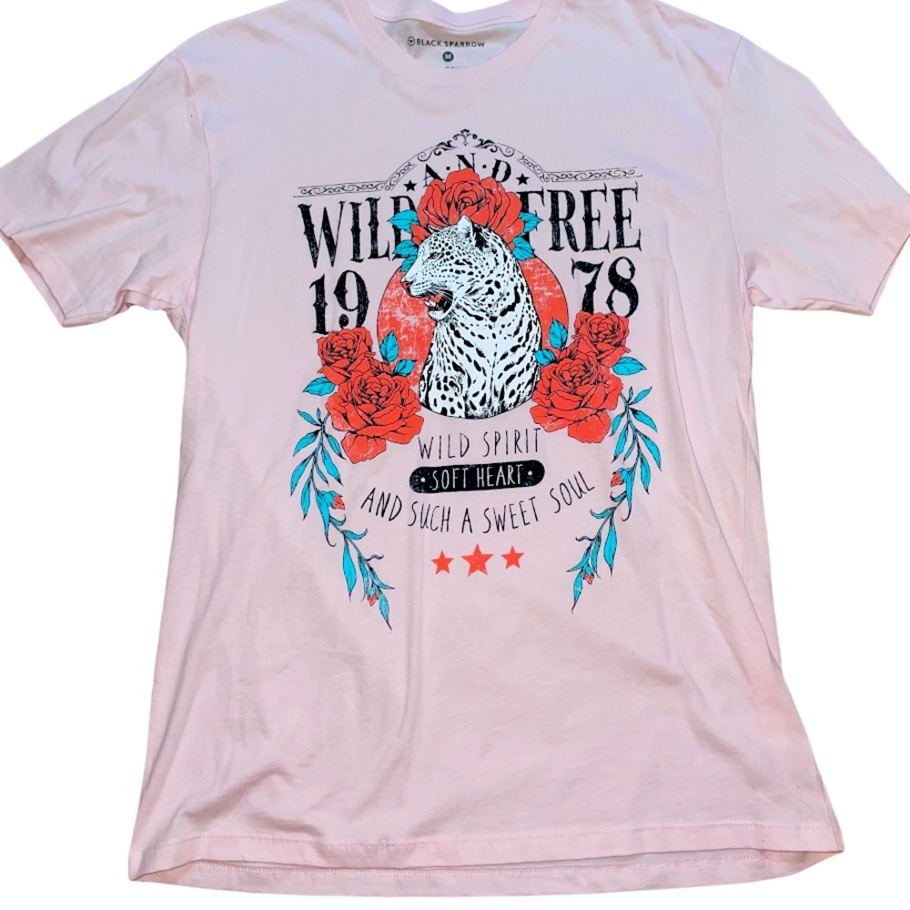 Pink graphic tee